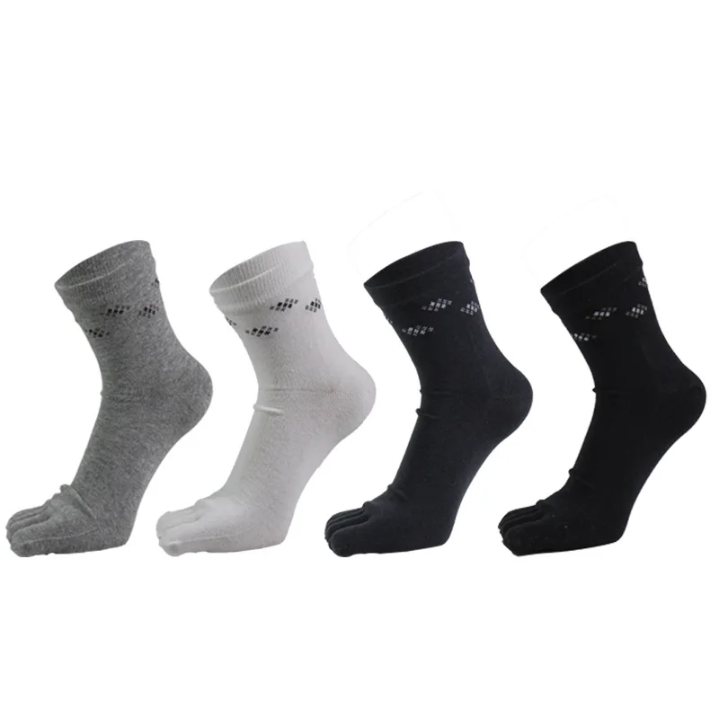 男性秋と冬の新しい綿 5 本指靴下カジュアル男性靴下パック - Cotton Crew Sock Pack のレビューと価格