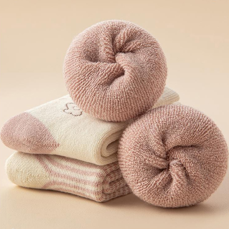 5 ペア冬ベビーぬいぐるみ靴下ファッションストライプ新生児ミ - Thermal Sock Winter のレビューと価格