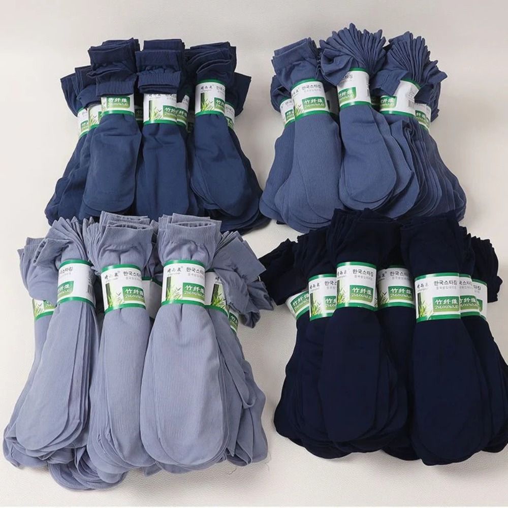 10 ペアファッション通気性男性アイスシルクソックスソフト弾 - Silk Sock Bamboo のレビューと価格