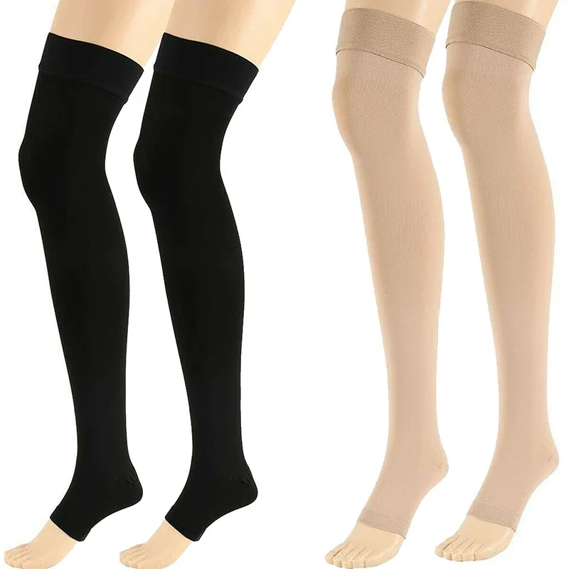 1組のつま先から膝までの圧迫ソックス、弾性ふくらはぎサポート - Compression Sleeve Calf のレビューと価格