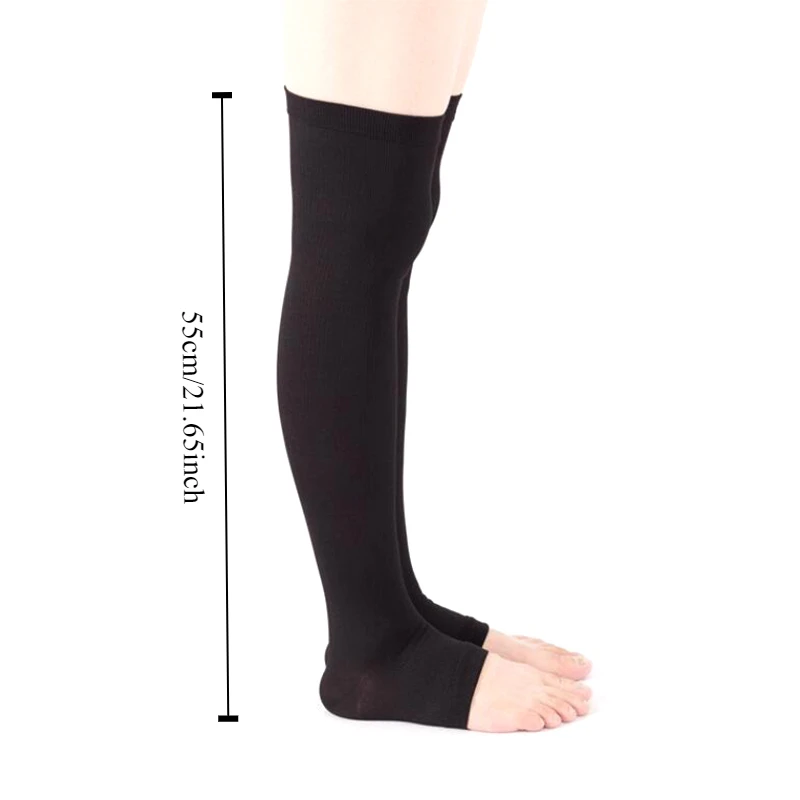 1組のつま先から膝までの圧迫ソックス、弾性ふくらはぎサポート - Compression Sleeve Calf のレビューと価格