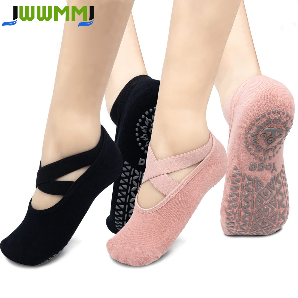 女性用ヨガソックス1組、滑り止めグリップとストラップ付き、ピ - Grip Sock Yoga のレビューと価格