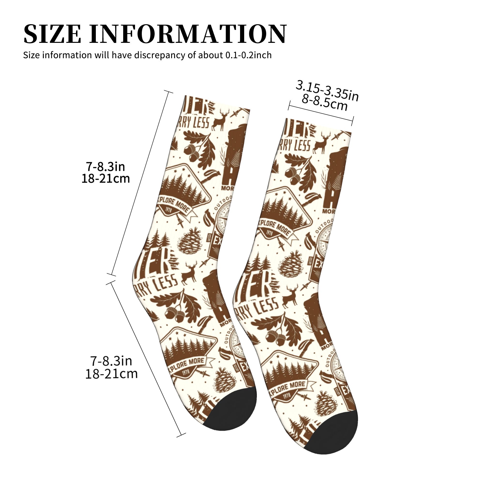クールなメンズヴィンテージブラウンハイキングブーツシームレス - Dress Sock Men のレビューと価格