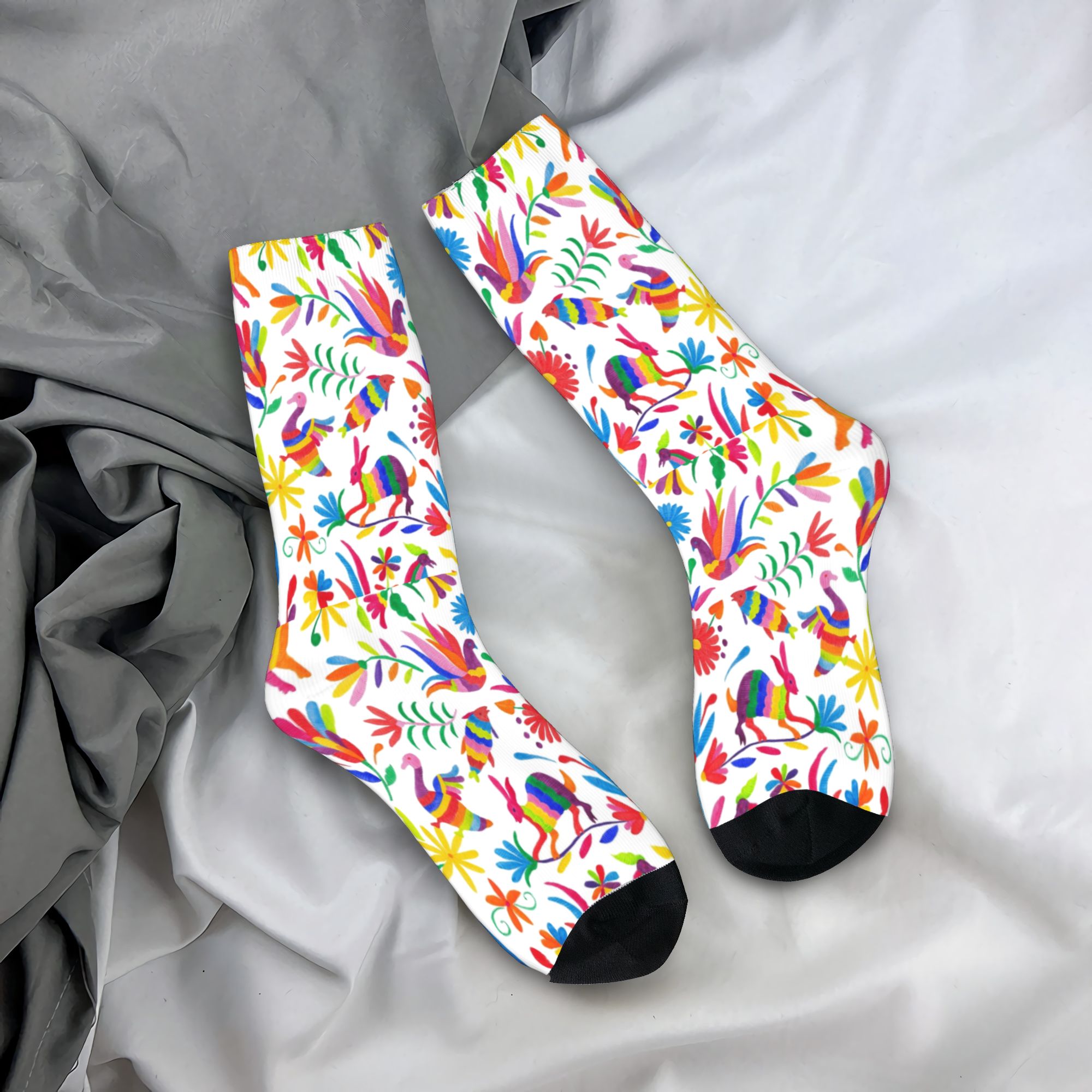 カスタムオトミフォークメキシコアート男性女性クルーソックスユ - Dress Sock Men のレビューと価格