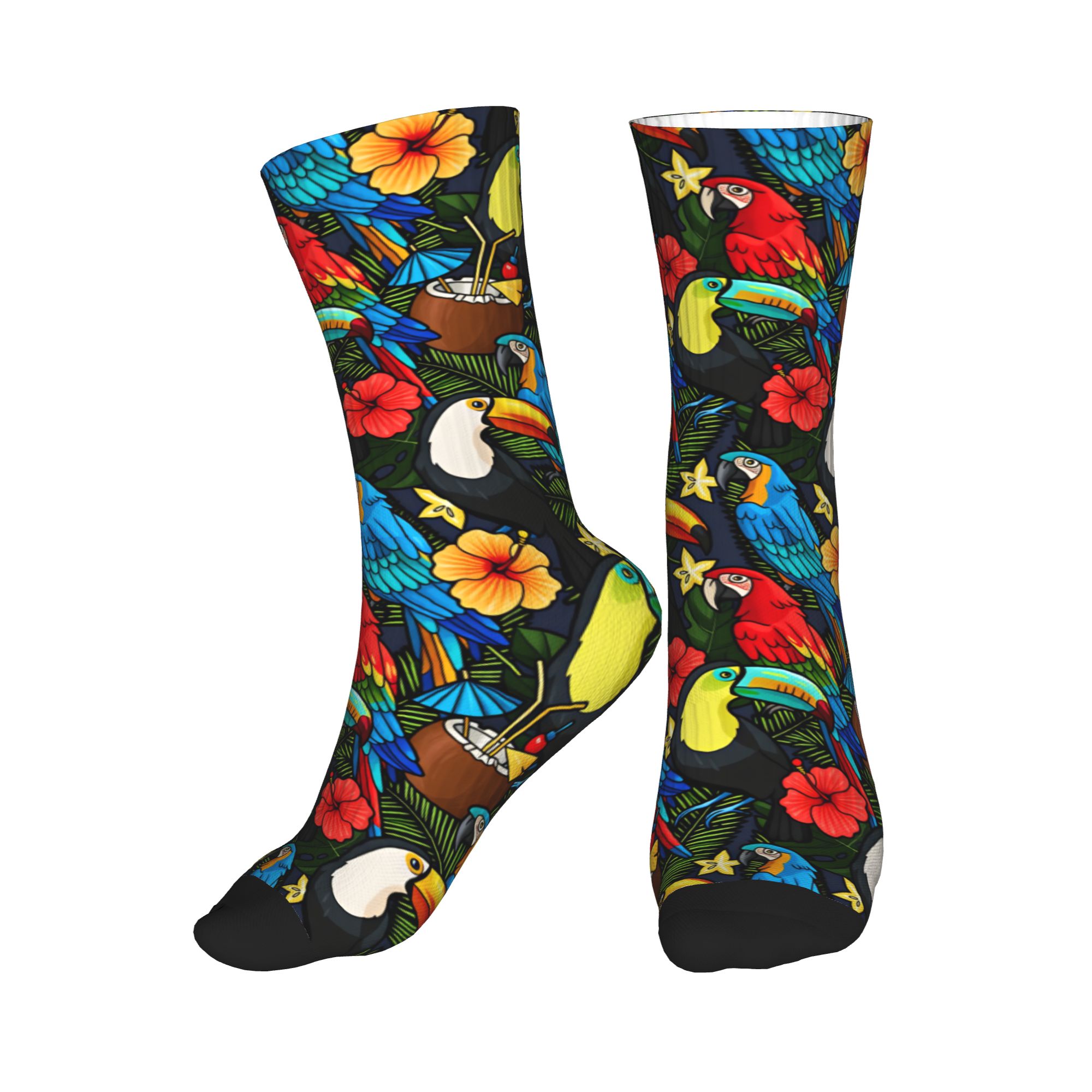 トロピカルマコアオココウムラサワフルーツフローラルメンズクル - Dress Sock Men のレビューと価格