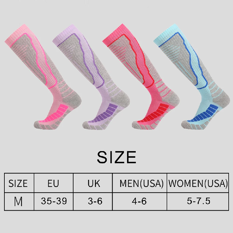 1組の保温性のある冬用コットン製女性用スキーソックス、子供用 - Thermal Sock Winter のレビューと価格
